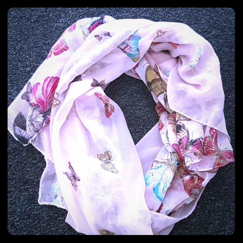 Pink scarf